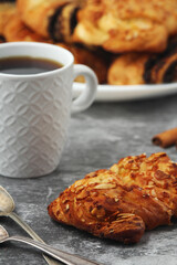 Traditional Swedish fika - a coffee break with pastrie