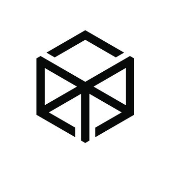 abstract hexagon Logo Design 