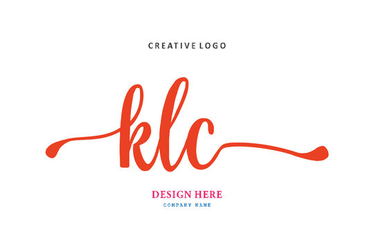 KLC lettering logo is simple, easy to understand and authoritative