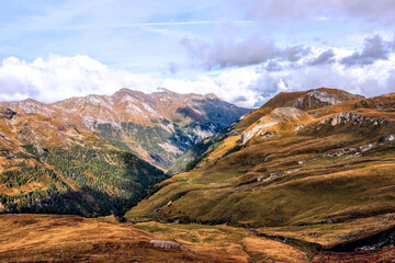 Scenic view of the autumn Alps in Austria.