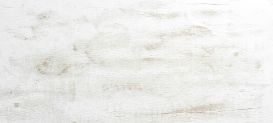 Textured white wooden background. Top view. Free copy space.