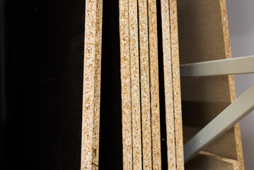 Board chipboard cut parts, laminate, plywood, wood.