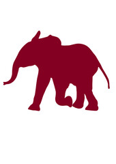 silhouette of an elephant