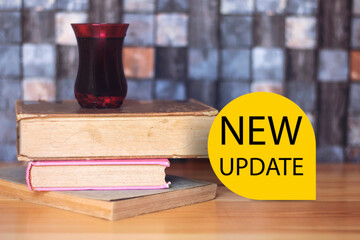  yellow banner new update with books