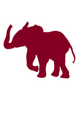 silhouette of elephant 2