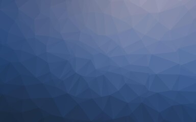 Fototapeta premium Dark BLUE vector polygonal template.