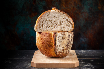 Sourdough bread with ears