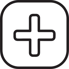 Obraz premium add icon sign design