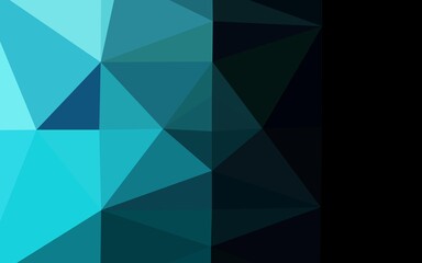 Fototapeta premium Light BLUE vector abstract polygonal layout.