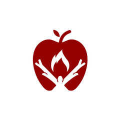 Apple Bonfire Logo Design 