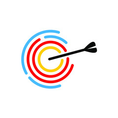 Arrow Target Logo Design 