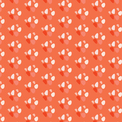 tiny pebble repeat pattern on orange background.