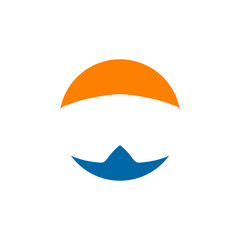 Goggles swim logo design template