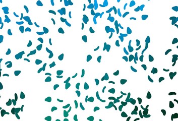 Light Blue, Green vector template with memphis shapes.