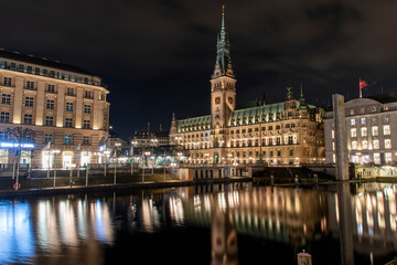 Obraz premium Christmas time in the city of Hamburg Germany