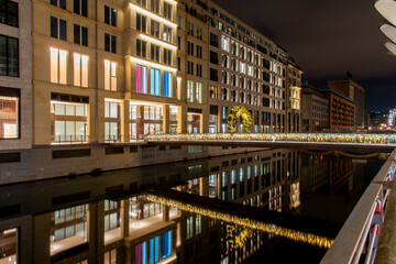 Christmas time in the city of Hamburg Germany