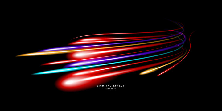 abstract vector neons wave. bright sparkling background.