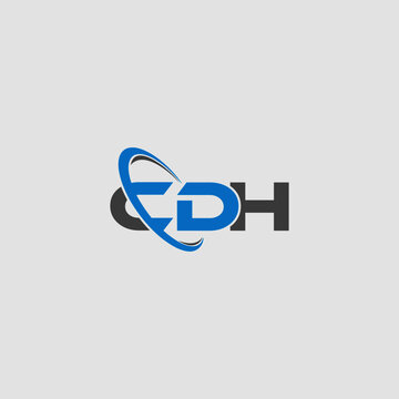 CDH Letter Logo Design and Letter shape.