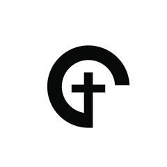 Fototapeta premium C Church Logo Design 