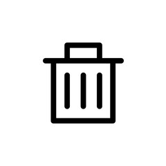 Trash icon. Bin sign icon for UI design. vector