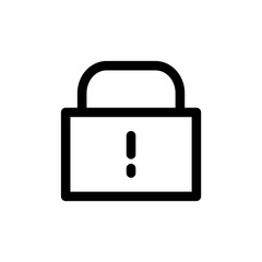 Padlock icon. Padlock sign icon for UI design. vector