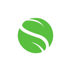 leaf round logo