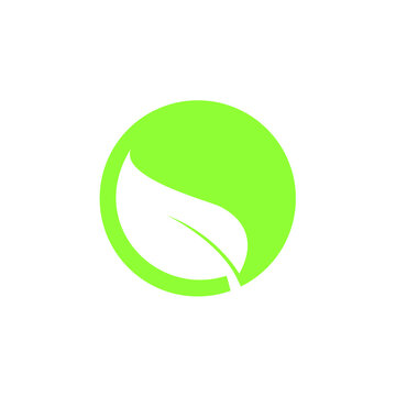leaf round logo