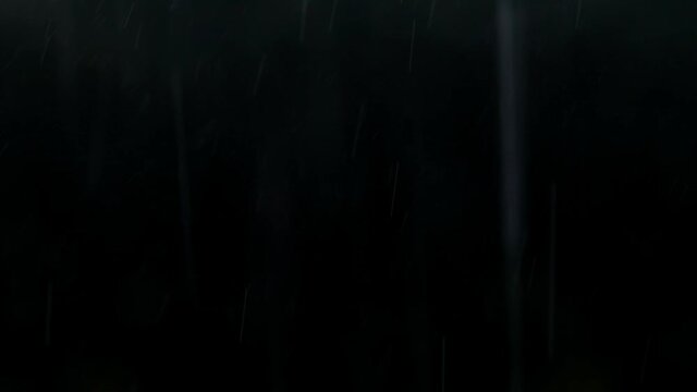 Background with raindrops on a black background for overlay to create mood. Light water isolated on a dark background.