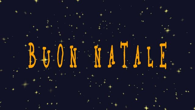 Buon Natale cielo stellato.