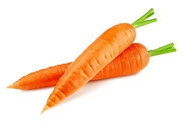 carrot isolated on white background, clipping path, full depth of field