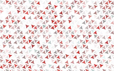 Light Red vector seamless backdrop with lines, triangles.