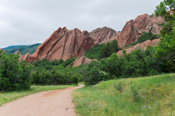 along the trail at roxborough