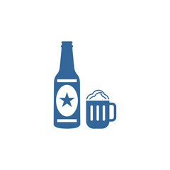 Beer icon design vector template, Party supplies design concept, Icon symbol, Illustration