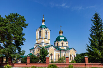 Fototapeta na wymiar Church of st. nicholas in koltsovo