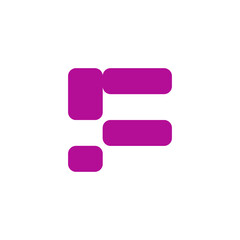 Creative letter f logo design vector template