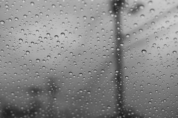 窓についた水滴