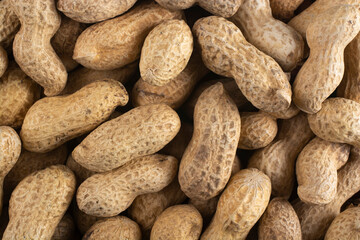 Many peanuts in shells use for background