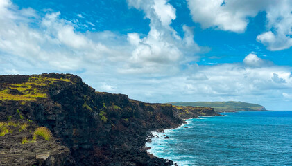 Fototapeta na wymiar Landscape in Easter Island 