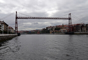 
View of the Iron Bridge. Bilbao. Spain