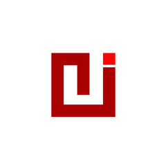 Fototapeta premium Modern creative NJ Logo Design and template 