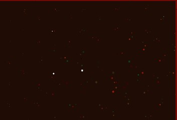 Light Green, Red vector template with crystals, circles, squares.