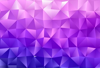 Light Purple vector low poly cover.