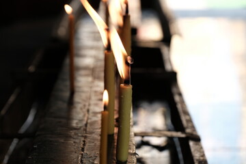 Candlelight in the temple