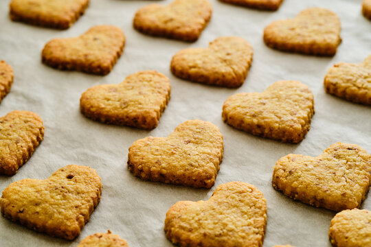 Tasty heart shape cookies