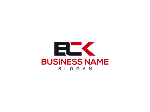 BCK Letter Icon, BCK Logo Image Vector Stock