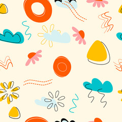 Colorful abstract seamless pattern