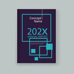 Modern Annual report Cover design vector