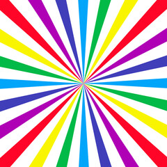 Abstract background in bright rainbow colors.