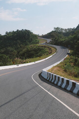 road number three at pua, nan province, Thailand