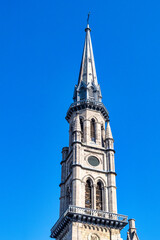 Colonial steeple in a Catholic church, Montreal, Canada
